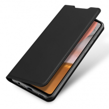 DUX DUCIS Skin Pro bőr könyvtok Samsung Galaxy A72 4G, fekete tok és táska