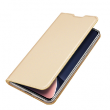 DUX DUCIS Skin Pro bőr könyvtok Xiaomi 12 Pro, arany tok és táska