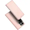 DUX DUCIS SKIN PRO flip tok SAMSUNG S25 Ultra készülékhez rózsaszín