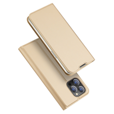 DUX DUCIS Skin Pro Holster Flip tok iPhone 14 Pro arany színű tok és táska
