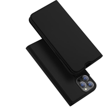 DUX DUCIS Skin Pro iPhone 13 Pro Max fekete flipes bőr tok tok és táska