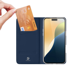 DUX DUCIS Skin Pro könyvtok iPhone 16 Plus - kék tok és táska