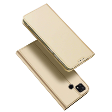DUX DUCIS Skin Pro könyvtok Xiaomi Poco C40 Flip Card Wallet Stand arany tok és táska