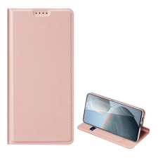 DUX DUCIS skin pro tok álló, b&#337;r hatású (flip, oldalra nyíló, kártyazseb, asztali tartó) rózsaszín gp-155378 mobiltelefon kellék