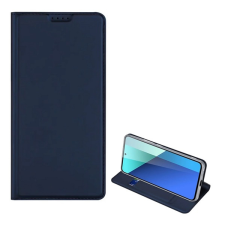DUX DUCIS skin pro tok álló, b&#337;r hatású (flip, oldalra nyíló, kártyazseb, asztali tartó) sötétkék gp-154790 mobiltelefon kellék