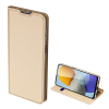DUX DUCIS SKIN PRO tok álló, bőr hatású (FLIP, oldalra nyíló, bankkártya tartó, asztali tartó funkció) ARANY [Samsung Galaxy M23 (SM-M236)] (5996591159812)