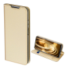 DUX DUCIS SKIN PRO tok álló, bőr hatású (FLIP, oldalra nyíló, bankkártya tartó, asztali tartó funkció) ARANY Xiaomi Mi 10T Lite 5G