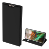 DUX DUCIS SKIN PRO tok álló, bőr hatású (FLIP, oldalra nyíló, bankkártya tartó, asztali tartó funkció) FEKETE [Samsung Galaxy Note 10 (SM-N970F)] (5996457900893)