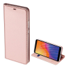 DUX DUCIS SKIN PRO tok álló, bőr hatású (FLIP, oldalra nyíló, bankkártya tartó, asztali tartó funkció) ROZÉARANY [Honor 9S] (5996457960965)