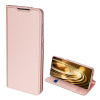 DUX DUCIS SKIN PRO tok álló, bőr hatású (FLIP, oldalra nyíló, bankkártya tartó, asztali tartó funkció) ROZÉARANY [Samsung Galaxy S21 Plus (SM-G996) 5G] (5996591035338)