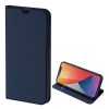 DUX DUCIS SKIN PRO tok álló, bőr hatású (FLIP, oldalra nyíló, bankkártya tartó, asztali tartó funkció) SÖTÉTKÉK Apple iPhone 12 mini