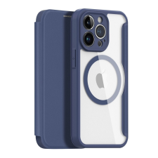 DUX DUCIS Skin X Pro - Folio tok MagSafe kompatibilis Apple iPhone 13 Pro kék tok és táska