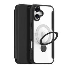 DUX DUCIS Skin X Pro MagSafe könyvtok iPhone 16 - fekete tok és táska