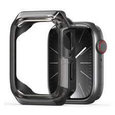 DUX DUCIS TAMO szilikon keret (BUMPER, ütésállóság) FEKETE Apple Watch Series 10 46mm okosóra kellék