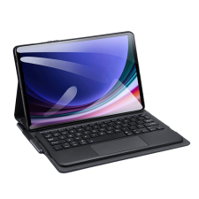 DUX DUCIS tok álló, bőr hatású (FLIP, bluetooth billentyűzet, asztali tartó, QWERTY, angol nyelvű, S Pen tartó) FEKETE Samsung Galaxy Tab S9 WIFI (SM-X710), Samsung Galaxy Tab S9 LTE (SM-X716) tablet tok