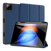 DUX DUCIS Xiaomi Pad 6S Pro  domo, bőr hatású (aktív flip, trifold, asztali tartó, ceruza tartó) sötétkék