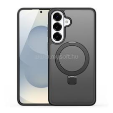 DUX DUCIS YIND szilikon telefonvédő (ütésállóság, kameravédő, matt, MagSafe, kitámasztó) FEKETE (GP-179572) tok és táska