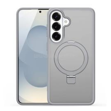 DUX DUCIS YIND szilikon telefonvédő (ütésállóság, kameravédő, matt, MagSafe, kitámasztó) VILÁGOSSZÜRKE (GP-179580) tok és táska