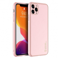 DUX DUCIS Yolo bőr tok iPhone 12 Pro Max, rózsaszín tok és táska