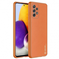 DUX DUCIS Yolo bőr tok Samsung Galaxy A72 4G, narancssárga tok és táska
