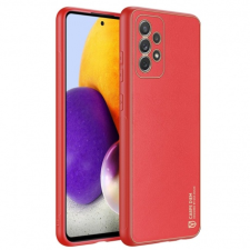 DUX DUCIS Yolo bőr tok Samsung Galaxy A72 4G, piros tok és táska