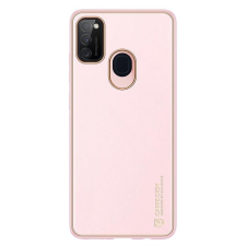DUX DUCIS Yolo elegáns tok puha TPU, műbőr Samsung Galaxy M30s rózsaszín tok és táska