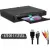  DVD lejátszó TV-hez, minden régióval kompatibilis, HDMI Full HD 1080p felskálázással, USB és CD/DVD/MP3/JPEG lejátszás, rázkódásvédelem, távirányító és HDMI kábel mellékelve, fekete