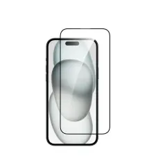 DVICED iPhone 15 Screen Protector with Applicator Silk Print DV520001 mobiltelefon kellék