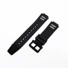  DW-002 70640484  Fekete műanyag óraszíj 20 mm óraszíj