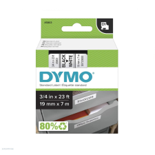 DYMO Betűnyomó kazetta gépi 19mmx7m Dymo fekete-fehér 45803 árazógép