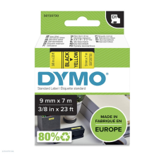 DYMO Betűnyomó kazetta gépi 9mmx7m Dymo fek-sárga 40918 S0720730 árazógép