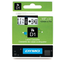 DYMO d1 12mmx7m fehér/fekete feliratozógép szalag ndy0720610 nyomtató kellék