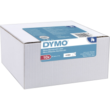 DYMO D1 19 mm x 7 m Feliratozó szalag készlet - Fehér/Fekete (10 tekercs/doboz) etikett