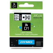 DYMO d1 6mmx7m fekete/fehér feliratozógép szalag ndy0720780 nyomtató kellék