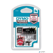 DYMO Feliratozógép szalag, 12 mm x 3 m, tartós, DYMO &quot;D1&quot;, fekete-fehér irattartó
