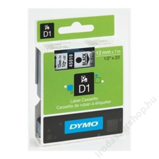 DYMO Feliratozógép szalag, 12 mm x 7 m, DYMO D1, kék-fekete (GD45016) fénymásolópapír