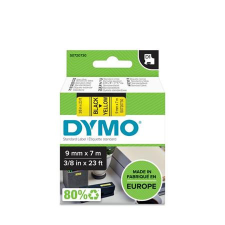  DYMO Feliratozógép szalag, 9 mm x 7 m, DYMO &quot;D1&quot;, sárga-fekete információs címke