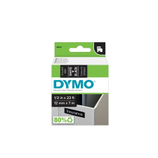 DYMO Feliratozógép szalag Dymo D1 S0720610/45021 12mmx7m, ORIGINAL, fehér/fekete címkézőgép