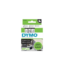 DYMO Feliratozógép szalag Dymo D1 S0720680/40913 9mmx7m, ORIGINAL, fekete/fehér információs címke