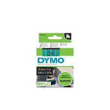DYMO Feliratozógép szalag Dymo D1 S0720740/40919 9mmx7m, ORIGINAL, fekete/zöld címkézőgép