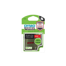 DYMO Feliratozógép szalag tartós Dymo D1 1978366 12mmx3m, ORIGINAL, fehér/piros címkézőgép