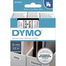 DYMO feliratozószalag D1, 12mm, fehér/fekete, S0720530 (S0720530) etikett