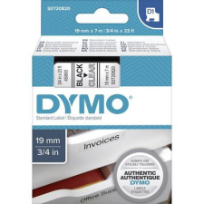 DYMO feliratozószalag D1, 19mm, átlátszó/fekete, S0720820 nyomtató kellék