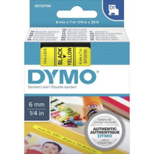 DYMO feliratozószalag D1, 6mm, sárga/fekete, S0720790 nyomtató kellék