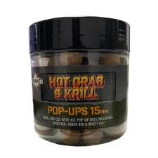  Dynamite Baits Hot Crab &amp; Krill Pop-Ups 15mm 200ml (DY1647) bojli, aroma