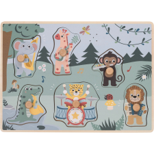 Dzsungel állatai hangos fa puzzle puzzle, kirakós