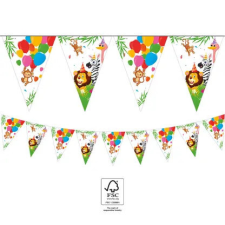 Dzsungel Jungle Balloons, Dzsungel zászlófüzér FSC 2,3 m party kellék