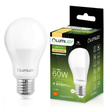 E27 A60 LED izzó 8W = 60W 806lm 3000K Meleg 260° LUMILED izzó