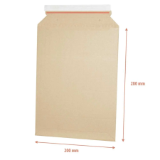 E-FLUTE Csomagküldő webshop hullámkarton tasak a5+ 190x272mm/200x280mm e-flute tasak