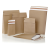 e-Green Csomagküldő karton tasak 350x450x120 mm erős barna kraft papírból 200db/doboz e-Green